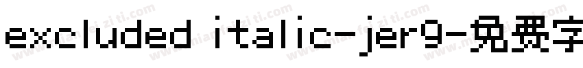 excluded italic-jer9字体转换